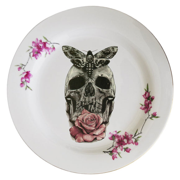 CALAVERA POLILLA Y ROSA